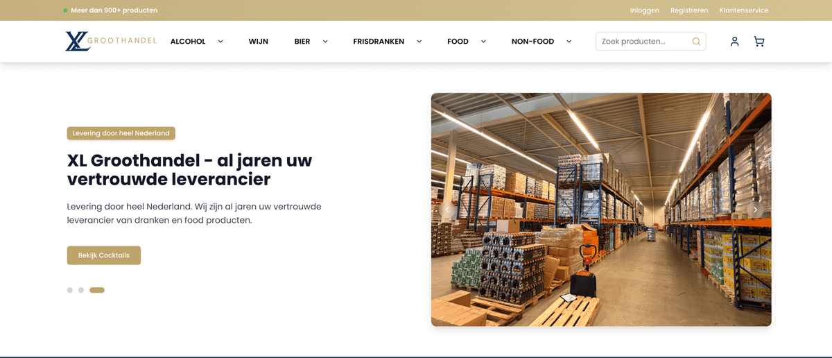Dranken Groothandel XL – Koppeling met Kassa systeem geheel op maat gebouwd